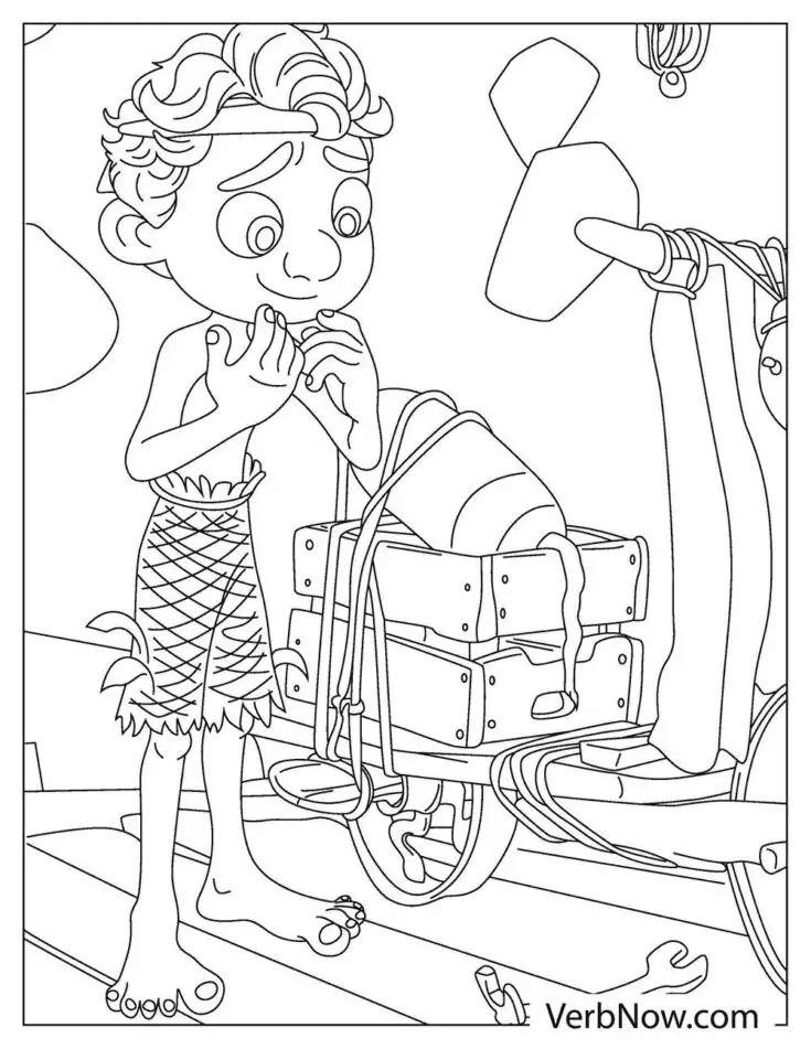 Luca Coloring Pages Printable for Free Download